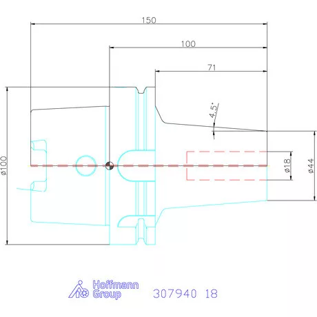 Haimer Zsugorbefogó Power Shrink Chuck, Safe-Lock-kal 18 mm