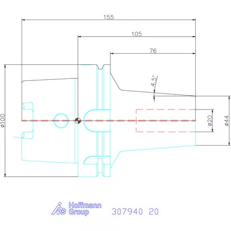 Haimer Zsugorbefogó Power Shrink Chuck, Safe-Lock-kal 20 mm