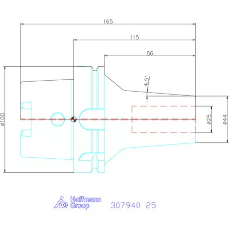 Haimer Zsugorbefogó Power Shrink Chuck, Safe-Lock-kal 25 mm