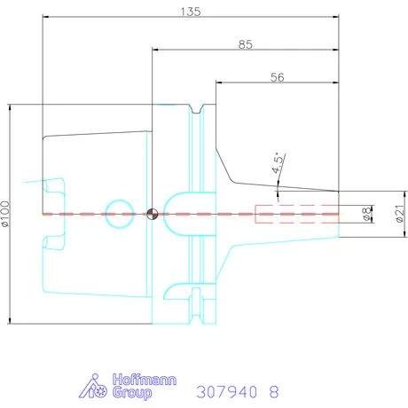 Haimer Zsugorbefogó Power Shrink Chuck, Safe-Lock-kal 8 mm