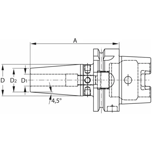 Garant Zsugorbefogó 4 hűtőcsatorna furattal, nikkelezett 6 mm