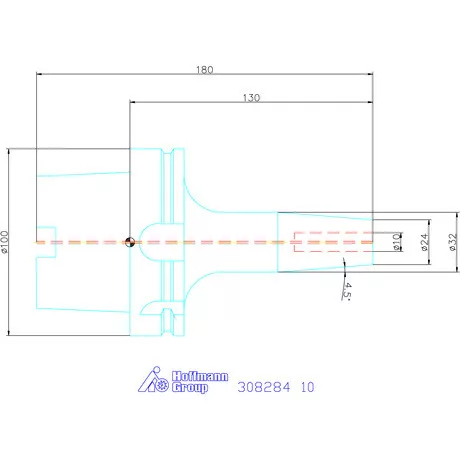 Garant Zsugorbefogó hűtőcsatorna furattal 10 mm