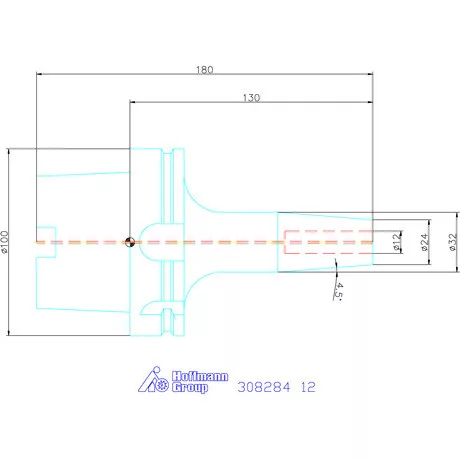 Garant Zsugorbefogó hűtőcsatorna furattal 12 mm