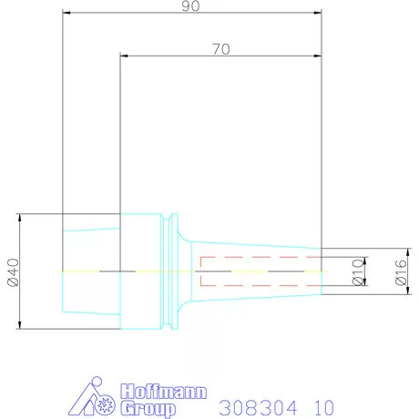 Garant Zsugorbefogó 3° karcsú 10 mm