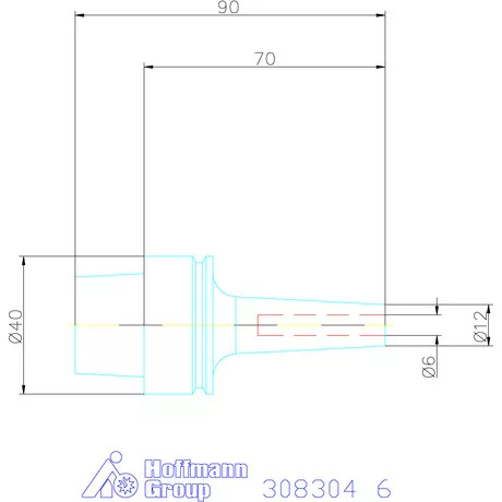 Garant Zsugorbefogó 3° karcsú 6 mm