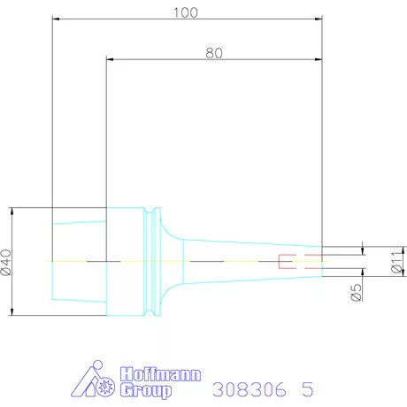 Garant Zsugorbefogó 3° karcsú 5 mm