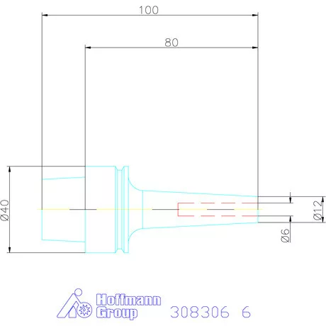 Garant Zsugorbefogó 3° karcsú 6 mm