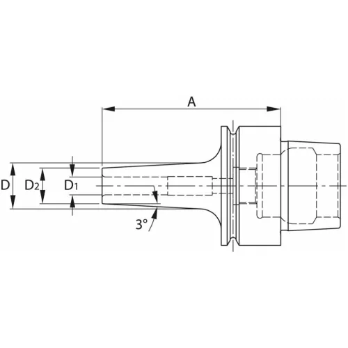 Garant Zsugorbefogó 3° karcsú 3 mm