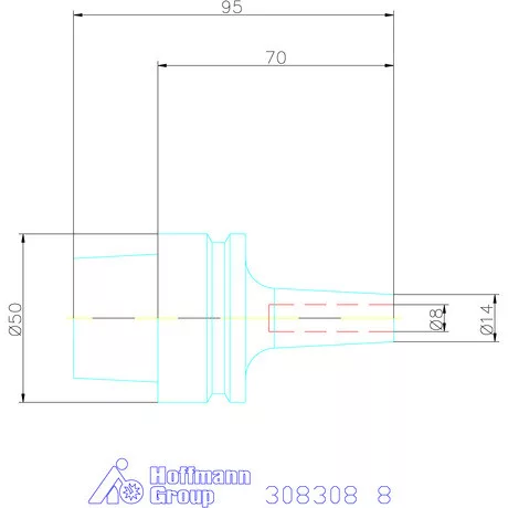 Garant Zsugorbefogó 3° karcsú 8 mm