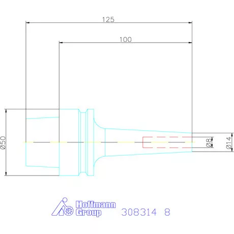 Garant Zsugorbefogó 3° karcsú 8 mm
