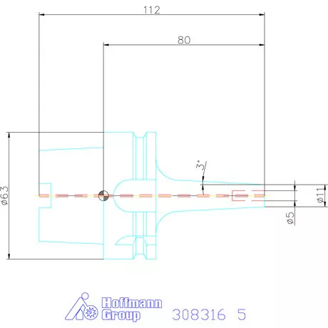 Garant Zsugorbefogó 3° karcsú 5 mm