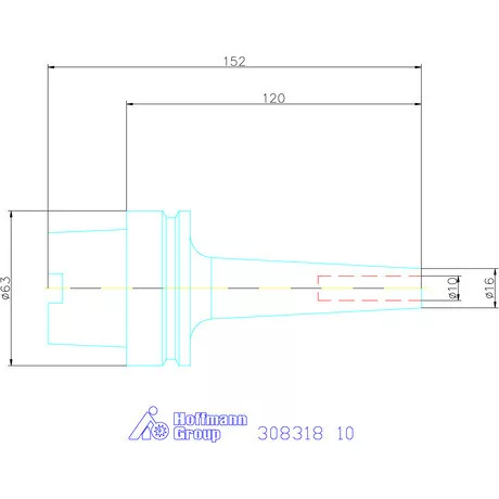 Garant Zsugorbefogó 3° karcsú 10 mm