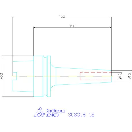 Garant Zsugorbefogó 3° karcsú 12 mm
