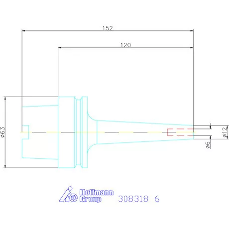Garant Zsugorbefogó 3° karcsú 6 mm