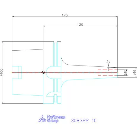 Garant Zsugorbefogó 3° karcsú 10 mm