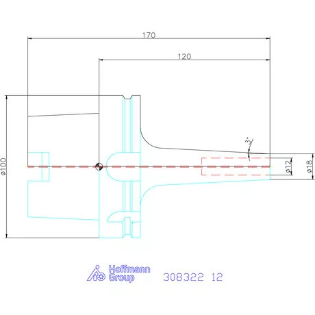 Garant Zsugorbefogó 3° karcsú 12 mm