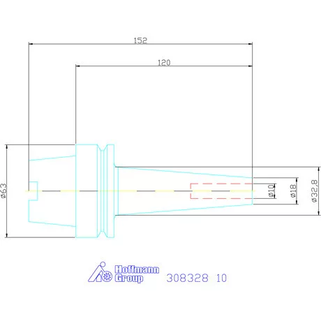 Garant Zsugorbefogó, karcsú, hosszú 4°30′ 10 mm