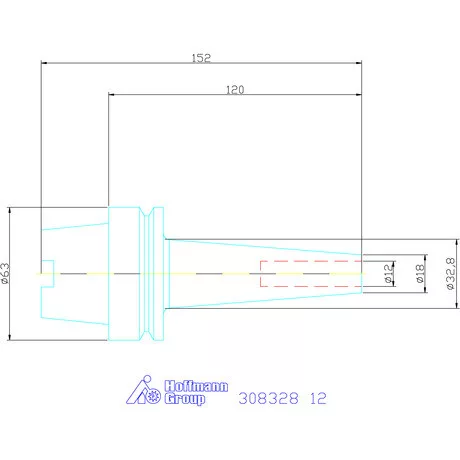 Garant Zsugorbefogó, karcsú, hosszú 4°30′ 12 mm