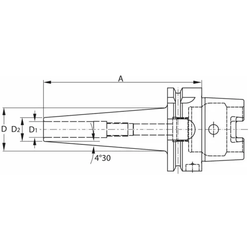 Garant Zsugorbefogó, karcsú, hosszú 4°30′ 10 mm
