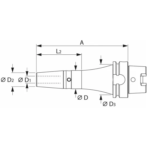 Garant Zsugorbefogó rezgéscsillapított, hűtőcsatorna furatokkal 12 mm