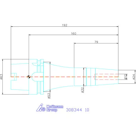 Garant Zsugorbefogó rezgéscsillapított, hűtőcsatorna furatokkal 10 mm