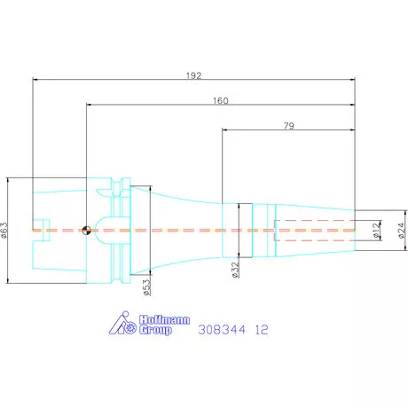 Garant Zsugorbefogó rezgéscsillapított, hűtőcsatorna furatokkal 12 mm