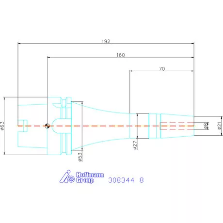 Garant Zsugorbefogó rezgéscsillapított, hűtőcsatorna furatokkal 8 mm