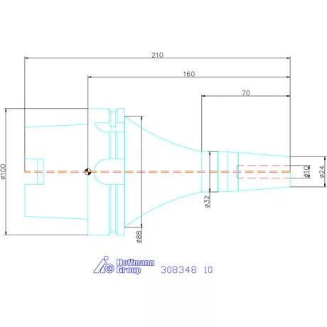 Garant Zsugorbefogó rezgéscsillapított, hűtőcsatorna furatokkal 10 mm