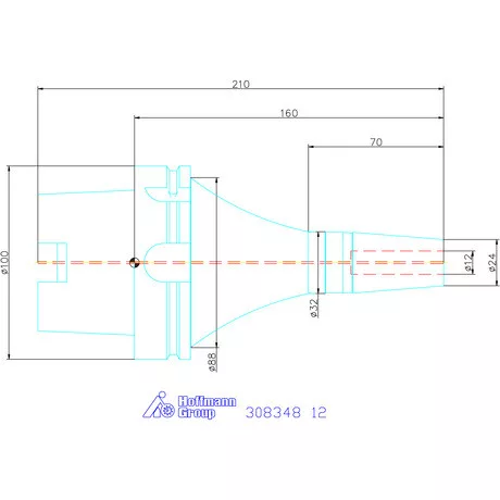 Garant Zsugorbefogó rezgéscsillapított, hűtőcsatorna furatokkal 12 mm