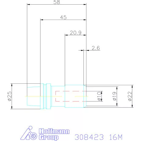Precíziós ER szorítópatronos befogó CENTRO P 16M