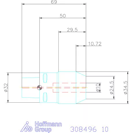 Garant Menesztőlapos befogó 10 mm