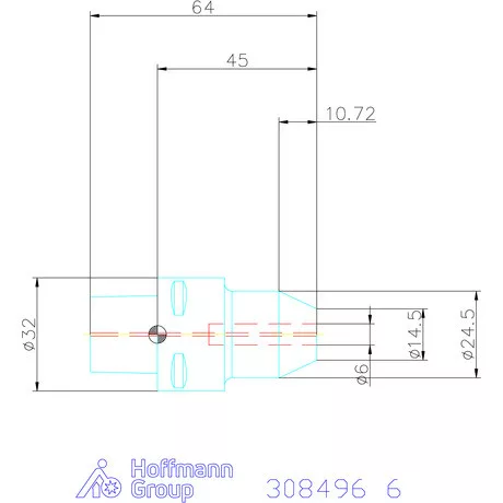 Garant Menesztőlapos befogó 6 mm