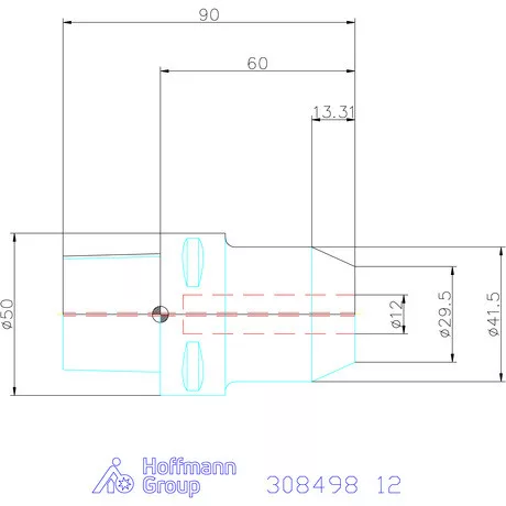 Garant Weldon befogó hűtőcsatorna furatokkal 12 mm