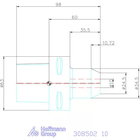 Garant Menesztőlapos befogó 10 mm