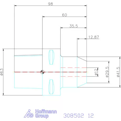 Garant Menesztőlapos befogó 12 mm