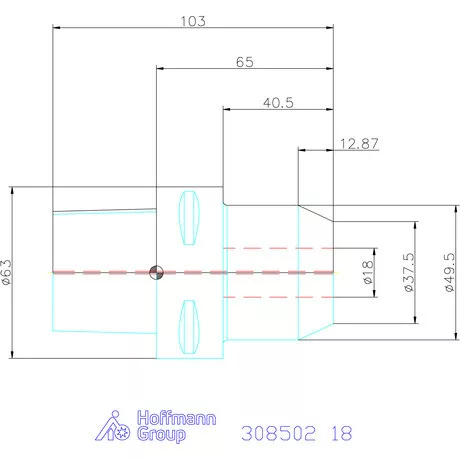 Garant Menesztőlapos befogó 18 mm