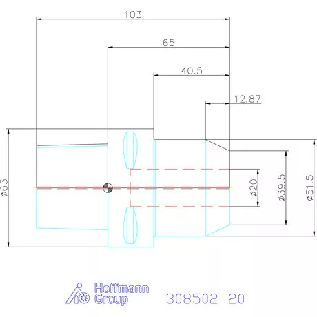 Garant Menesztőlapos befogó 20 mm