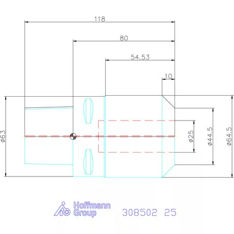 Garant Menesztőlapos befogó 25 mm