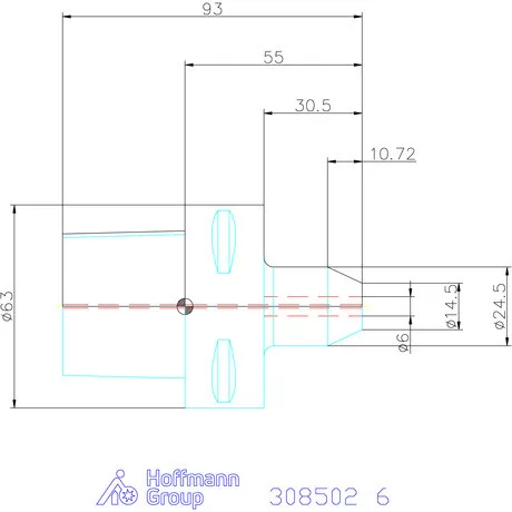 Garant Menesztőlapos befogó 6 mm