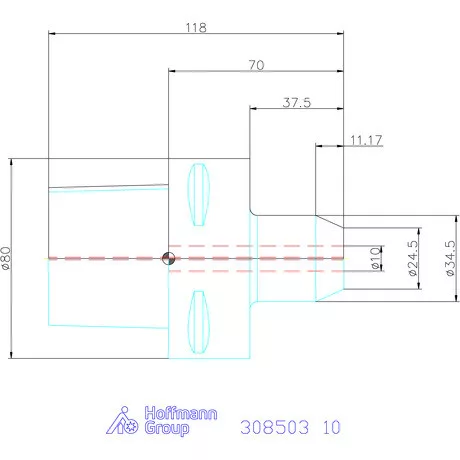Garant Menesztőlapos befogó 10 mm