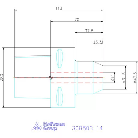 Garant Menesztőlapos befogó 14 mm