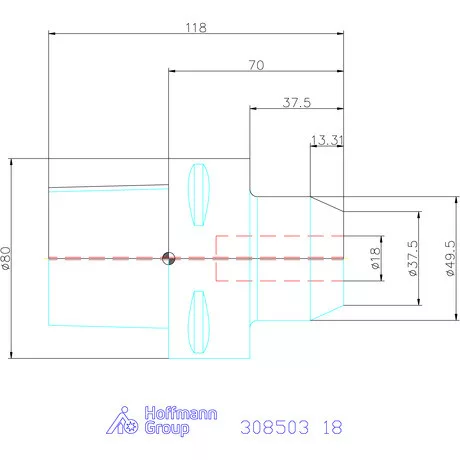 Garant Menesztőlapos befogó 18 mm