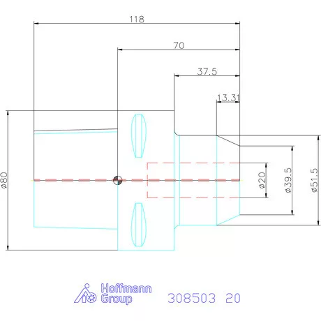 Garant Menesztőlapos befogó 20 mm