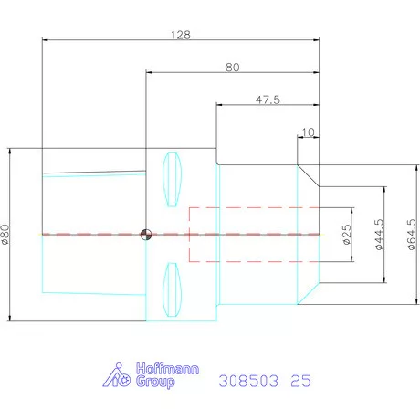 Garant Menesztőlapos befogó 25 mm