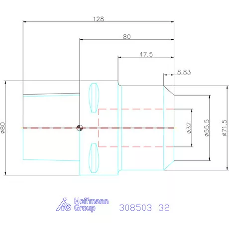 Garant Menesztőlapos befogó 32 mm
