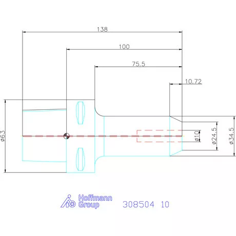 Garant Menesztőlapos befogó 10 mm