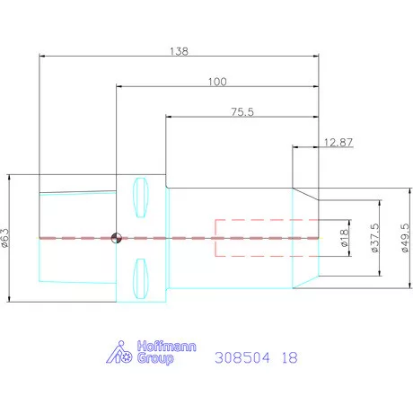 Garant Menesztőlapos befogó 18 mm