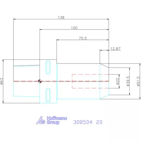 Garant Menesztőlapos befogó 20 mm