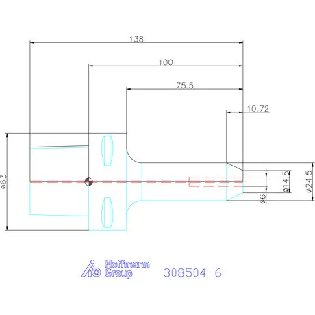 Garant Menesztőlapos befogó 6 mm