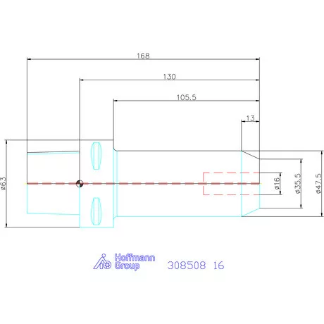 Garant Menesztőlapos befogó 16 mm